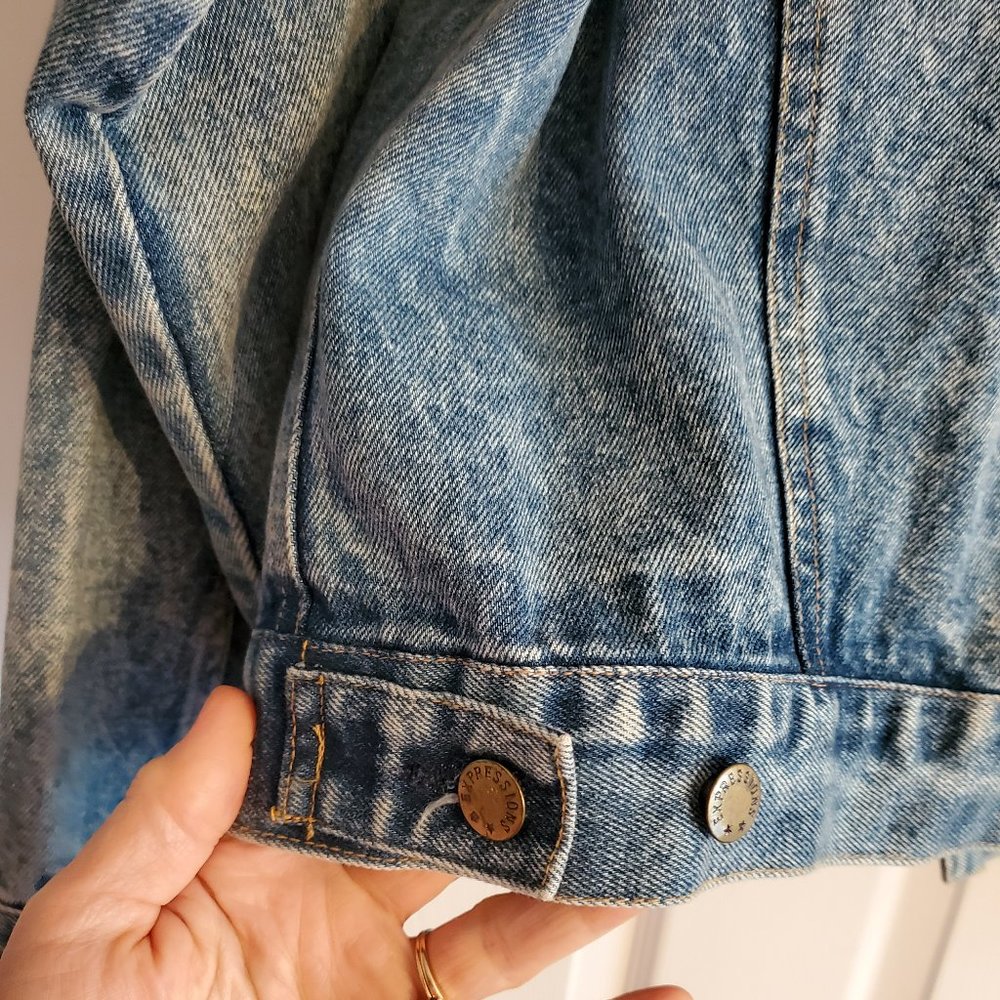 Expression Denim Jean Jacket Medium - image 4
